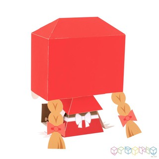 Handmade mô hình giấy Cô bé quàng khăn đỏ (tự làm có hướng dẫn)