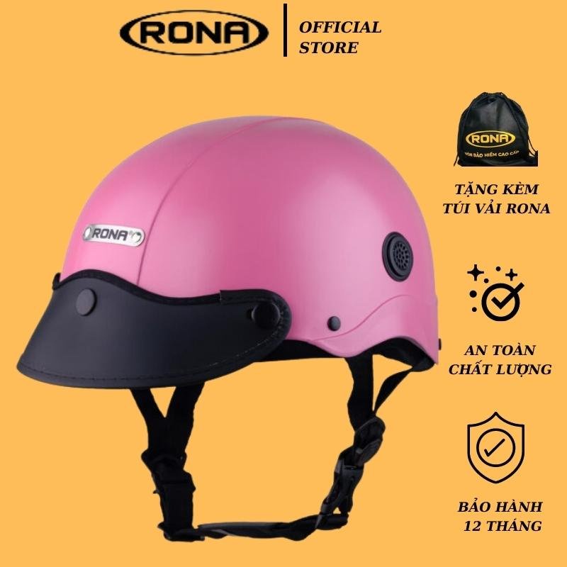 Mũ bảo hiểm nửa đầu RONA tem khủng long kute