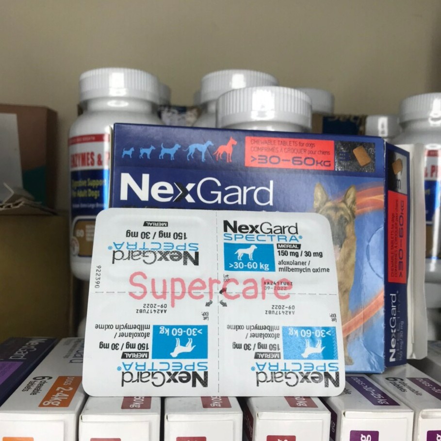 Nexgard Spectra🐕🐕🐕 - Bảo vệ Chó khỏi ve rận,ghẻ Demodex