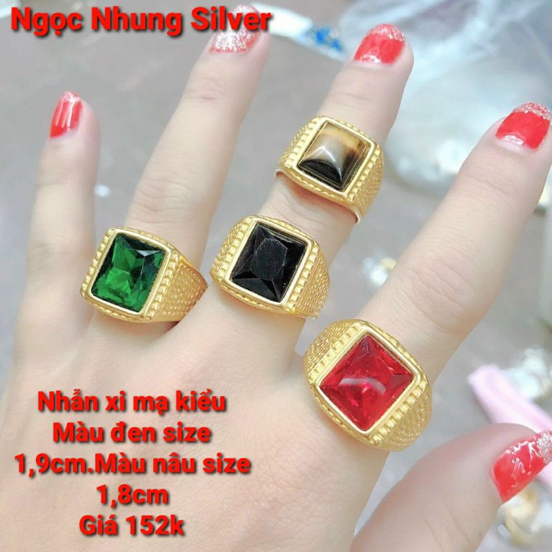 Nhẫn hợp kim xi mạ-M45