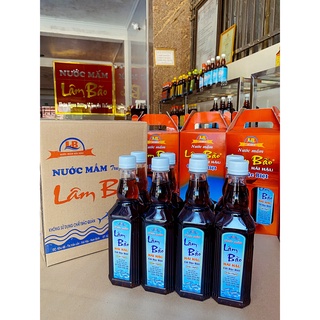 Thùng 8 chai 0,5l nước mắm lâm bão nút trắng 50 độ đạm cốt cá