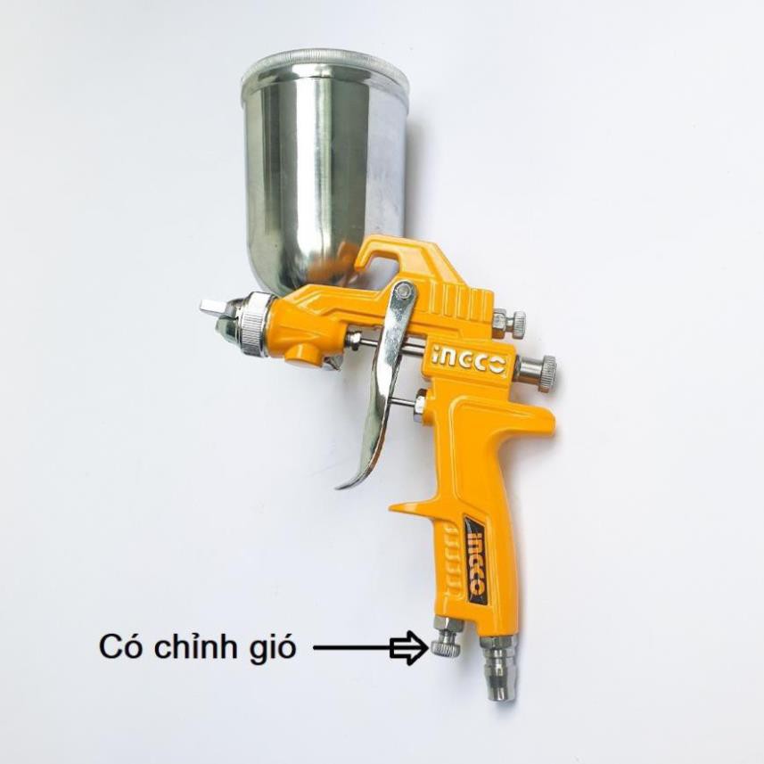 Súng phun sơn 400cc ingco ASG4042  total TAT10402 dụng cụ phun sơn khí nén có chỉnh gió