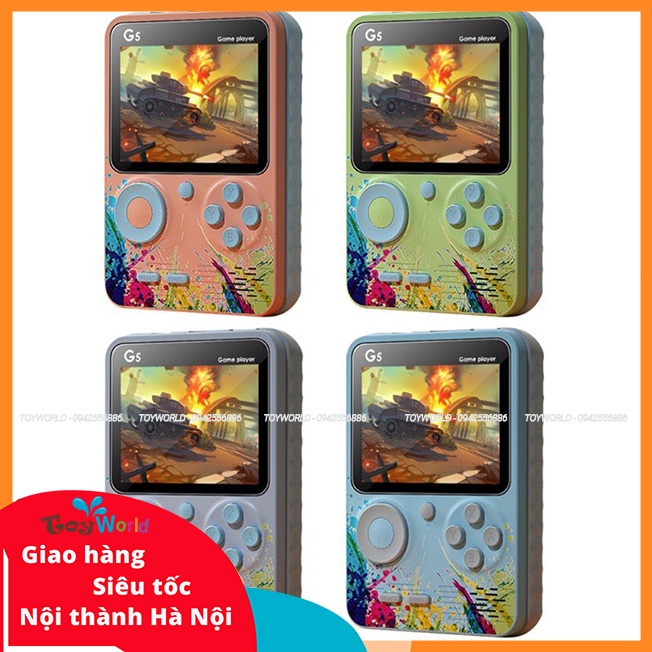 Máy Chơi Game Cầm Tay G5 Cổ Điển 500 Trò Chơi Kèm 1 Tay Cầm
