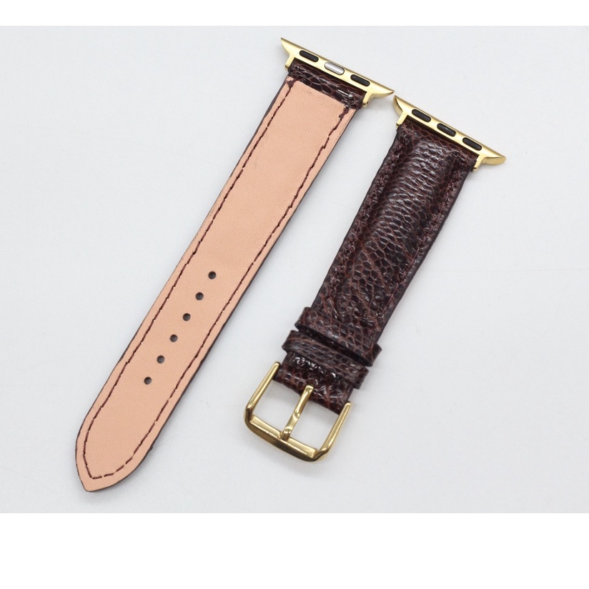 [Khóa Kim Cài] Dây Đeo Thay Thế  Apple watch, Dây Đồng Hồ Da Đà Điểu Hoàn Thiện Thủ Công Cao Cấp, Sản Phẩm Kèm Phụ Kiện