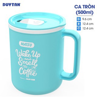  Ca Tròn Matsu Nhựa Duy Tân dung tích 500ml - Kích thước 9,6 x 12,4 x 12,4 cm