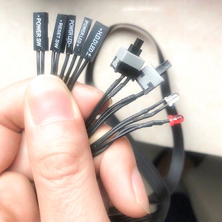 POWER PC Dây Cáp Công Tắc Nguồn Cho Bo Mạch Chủ Máy Tính 60cm