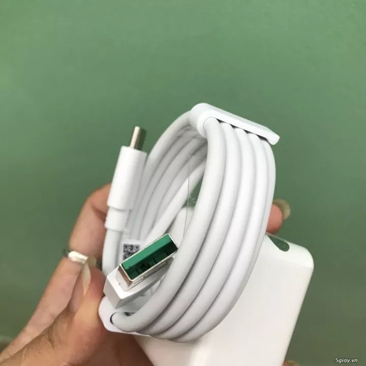 Bộ sạc nhanh VOOC cho điện thoại OPPO Find X, R17 Pro, R17 / OPPO, K20, Note 8, Note 8 Pro,... chân Type-C đời mới