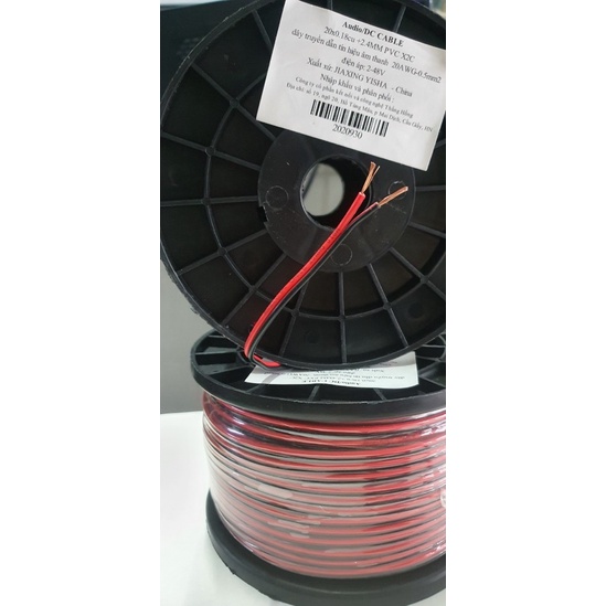 Dây loa lõi đồng ko oxy nhập khẩu hãng TH cable 2×0,5ly dùng cho loa máy tính, loa công suất nhỏ. Báo giá 1 mét