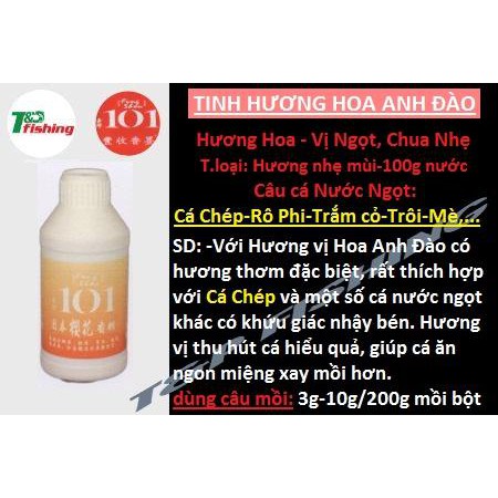 Hương liệu pha chế mồi câu 101 Đài Loan