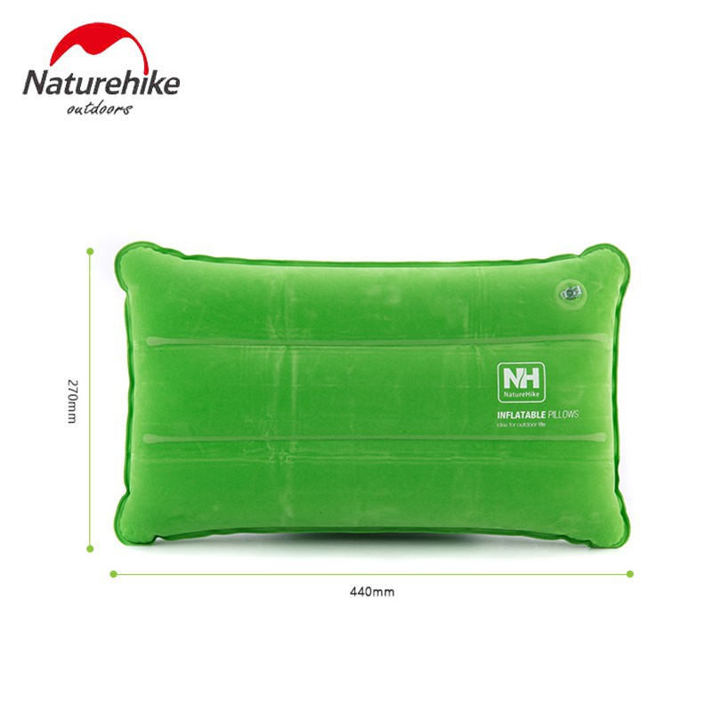 Gối bơm hơi Naturehike NH18F018-Z thiết kế chống trượt nhỏ gọn dùng ngoài trời