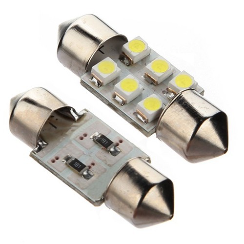 Bộ 4 Đèn Led 6 Bóng 12v s48 Trang Trí Nội Thất Xe Hơi Xe Tải