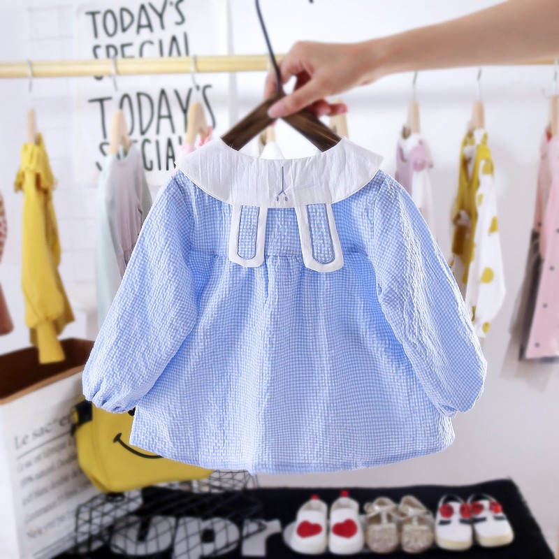 Set áo khoác tay dài và chân váy caro dễ thương cho bé gái | BigBuy360 - bigbuy360.vn