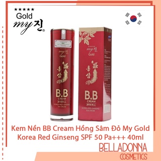 [CHÍNH HÃNG] Kem Nền BB Cream Hồng Sâm Đỏ My Gold SPF50 Pa+++ 40ml thumbnail