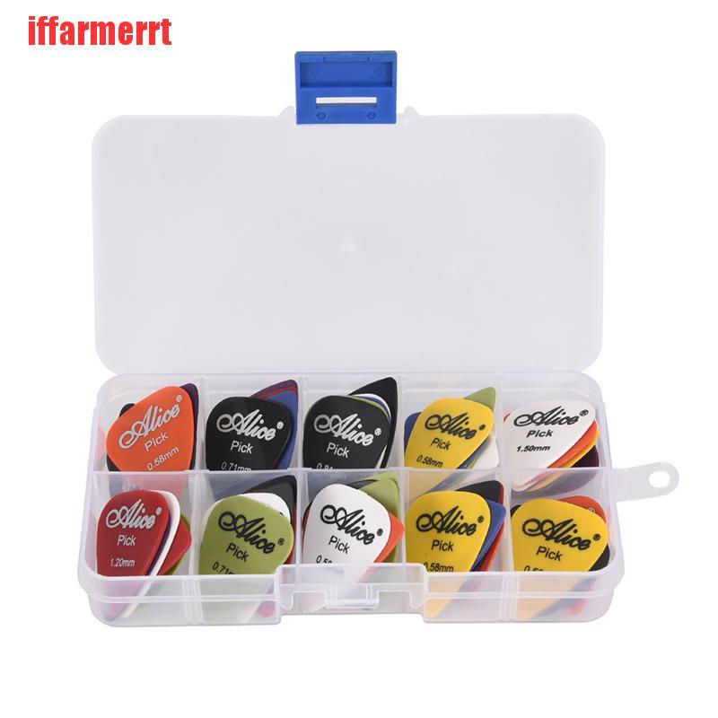 [iffarmerrt]50Pcs/Set Electric Guitar Pick Acoustic Music Picks Plectrum Guitar Accessories