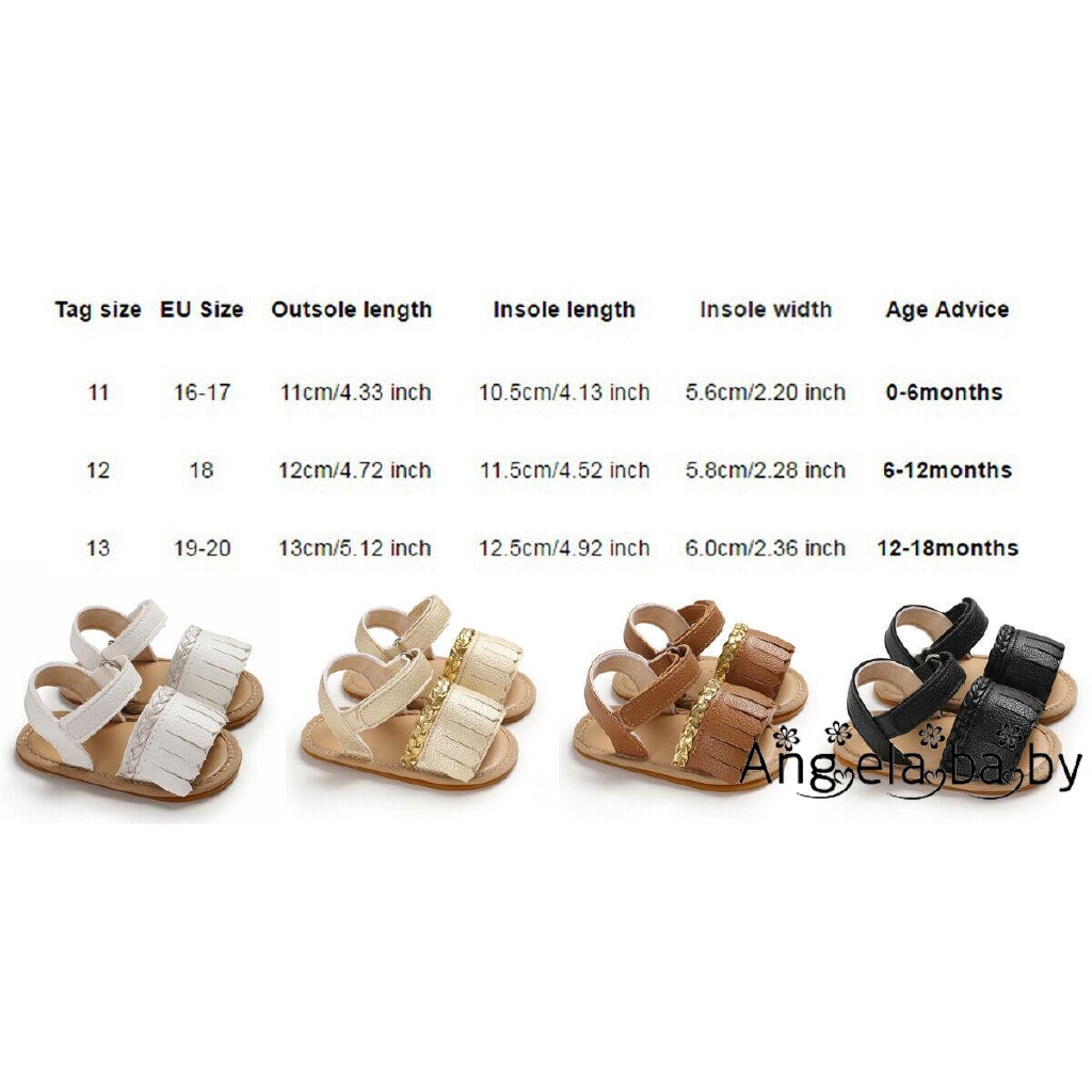 Sandal quai hậu trang trí tua rua chống trượt cho bé