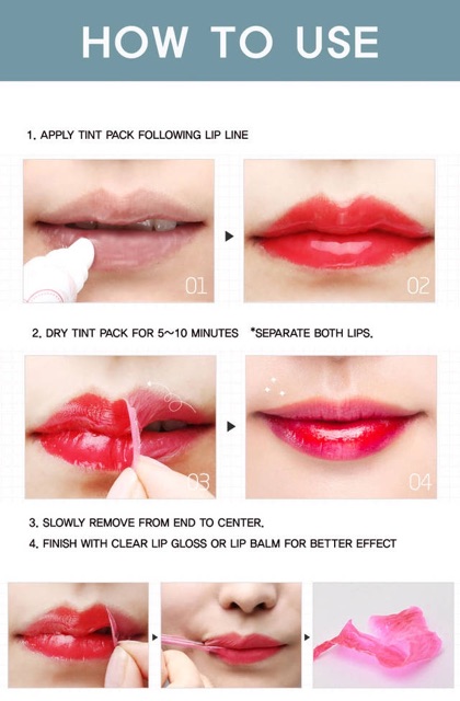 [Chính hãng ]Son xăm môi Hàn Quốc Berisom Chu My Lip Tint Pack# Vivid scalet -Màu cam đỏ