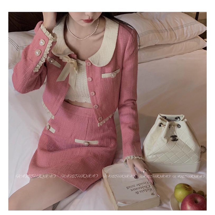 Set đầm hồng thời trang mùa thu 2021 cho nữ | BigBuy360 - bigbuy360.vn