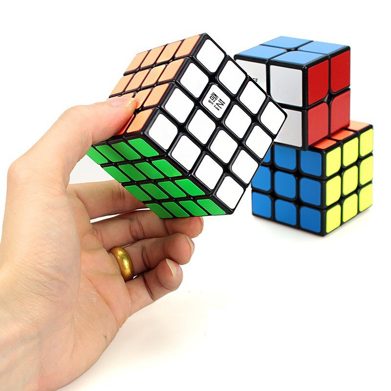 Rubik 5x5 Sticker Viền Đen Qiyi MoFang Rubik 4 Tầng (Bản cao cấp)