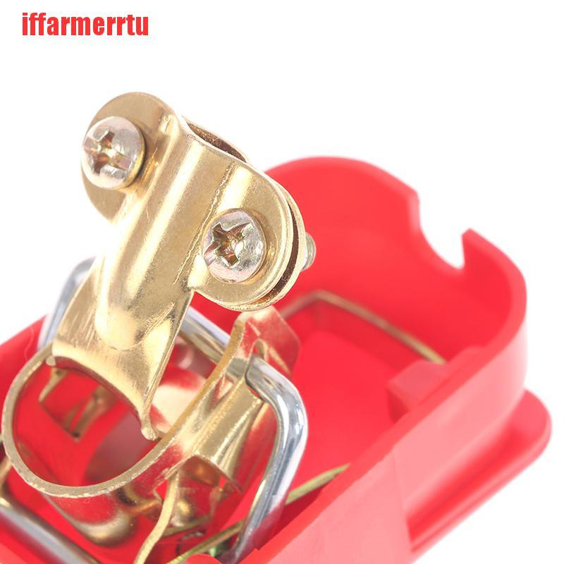 {iffarmerrtu}1*Pair 12V Quick Release Battery Terminals Clamps for Car Boat Motorcycle HZQ