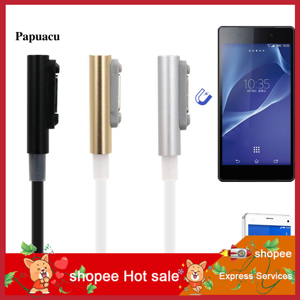 Cáp Sạc Từ Tính Usb 100cm Cho Sony Xperia Z3 L55T Z2 Z1 Compact Xl39H