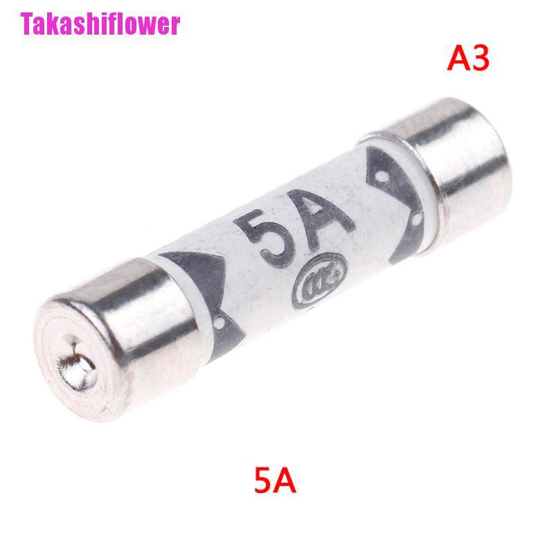 (Hàng Mới Về) Cầu Chì Gốm Sứ 6mm X 25mm Bs1362 1a 3a 5a 10a 13a Amp 250v