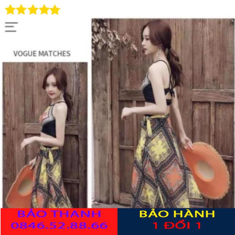 Bộ bikini nữ - Bộ đồ đi biển - Bộ đồ bơi nữ 3 chi tiết cực kì sang chảnh giadungthongminh.net
