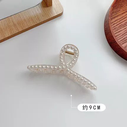 Kẹp Tóc Nữ  ❤️FREESHIP❤️ Kẹp Tóc Nhựa đính ngọc trai nhân tạo long lanh theo phong cách Hàn Quốc mã L4B