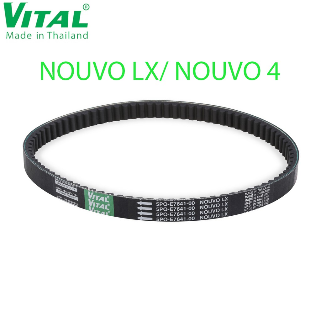 Dây curoa Nouvo LX, Nouvo 4 hiệu VITAL- Dây curoa VITAL chính hãng, hàng Thái lan chất lượng cao