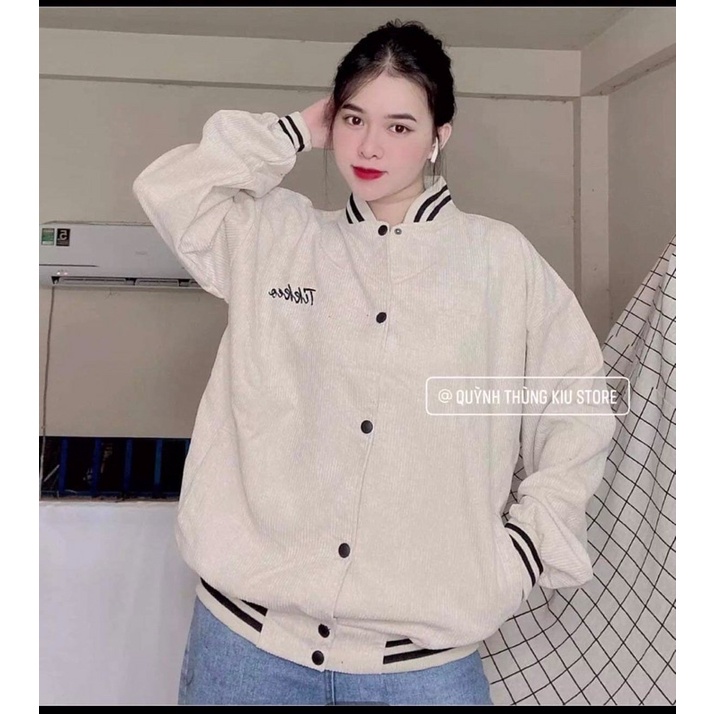 áo khoác bomber nhung thêu Tkks DH75 Hđ68