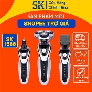 Máy cạo râu cao cấp đa năng cạo râu an toàn 3 đầu thông minh cho nam SK Official