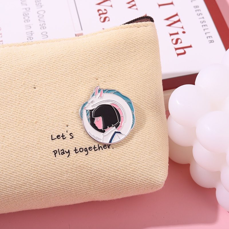 Ghim Cài Áo Kim Loại Hình Nhân Vật Vô Diện Phim Spirited Away