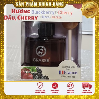 Nước Hoa Xe Hơi, Ô Tô Cao Cấp Grasse (Hương Quả Dâu và Cherry), Bullsone Hàn Quốc, 100% Tinh Dầu Pháp