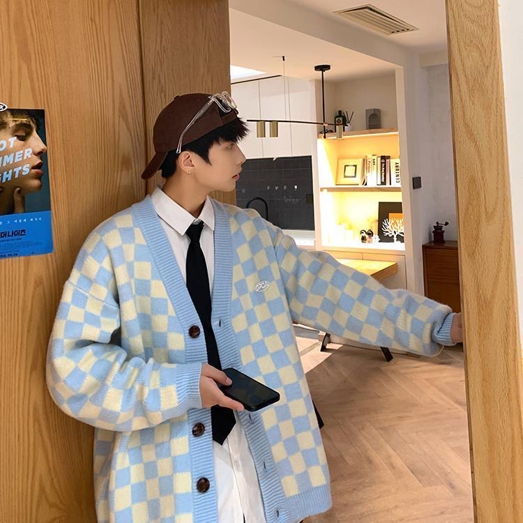 Áo Khoác Cardigan Nam CARO dáng rộng, chất len co dãn dày dặn, Áo Khoác Ngoài Form Rộng Có Bigsize