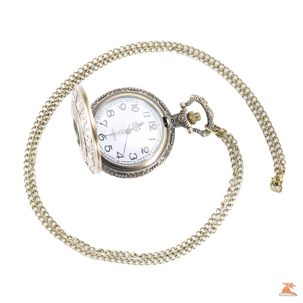 #Đồng hồ bỏ túi# Vintage Steampunk Constellation Zodiac Pocket Watch Dial 4.7cm Pendant Necklace Chain Clock