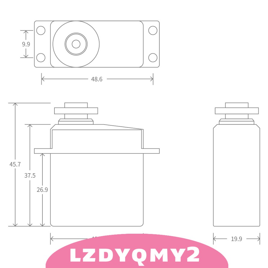 RC Động Cơ Servo Kỹ Thuật Số Chống Thấm Nước 15kg Cho Xe Điều Khiển Từ Xa