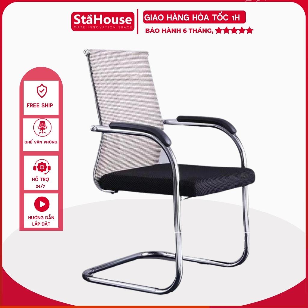 Ghế chân quỳ đúc lưng lưới, ghế văn phòng dành cho phòng họp làm việc StahouseGVP4009, GVP4010