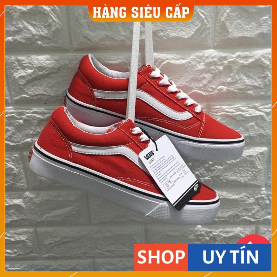 [ Hàng Loại 1 ] - Giày Thể Thao Old Skool Black + Red - Có Video Quay Thật | BigBuy360 - bigbuy360.vn
