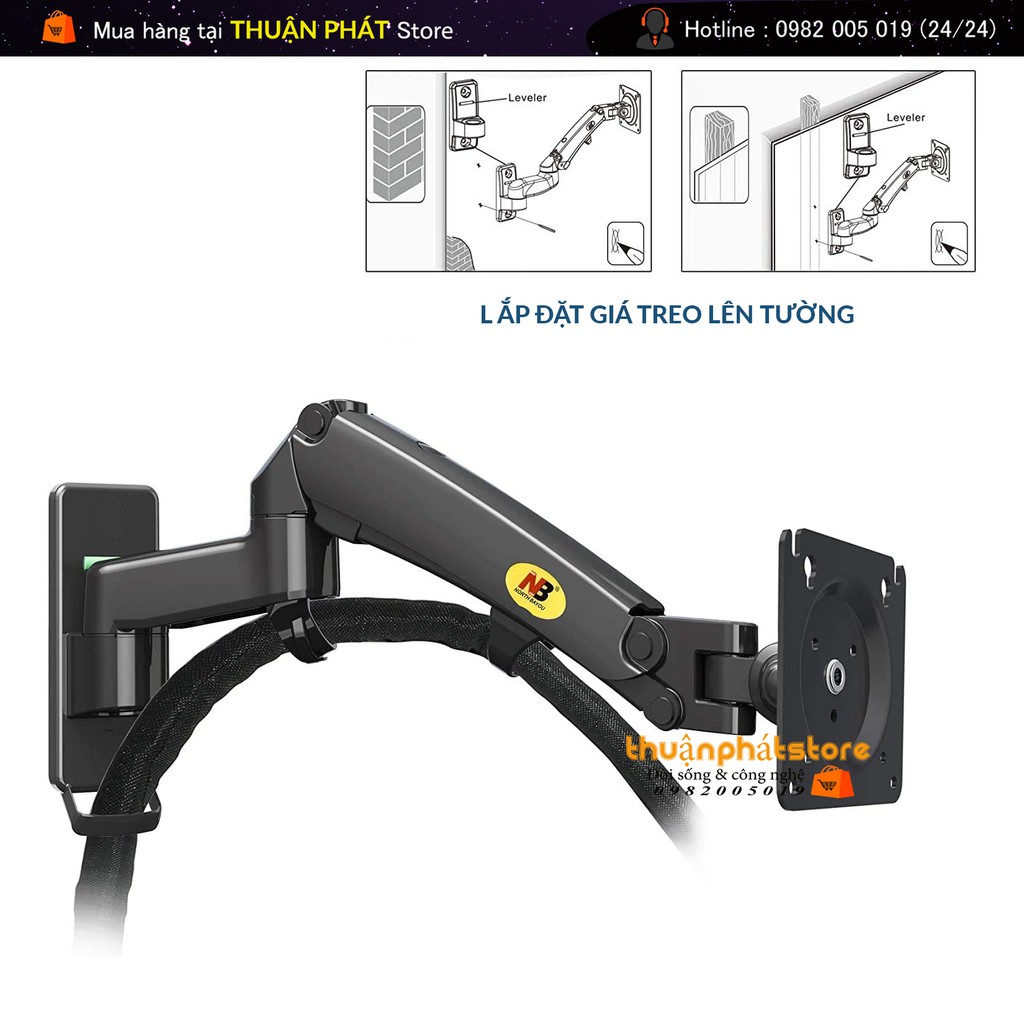 [ Phiên bản 2021 ] Giá Treo Màn Hình Đa Năng 29 - 35 Inches North Bayou NB F300 - Hàng Chính Hãng - Tải Trọng 5-12Kg