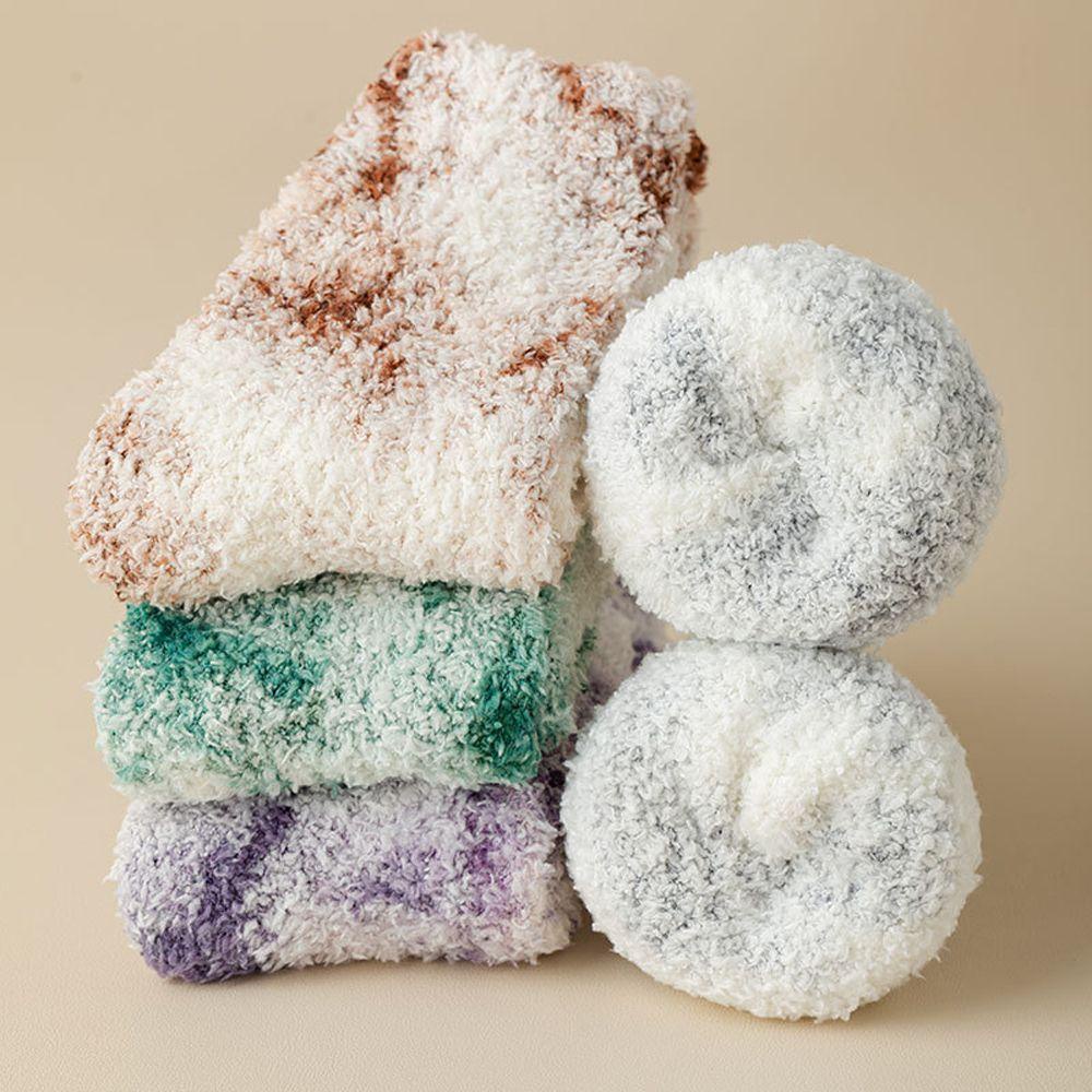 Đôi Tất Chân Polyester Dày Giữ Ấm Mùa Thu Đông Cho Nữ