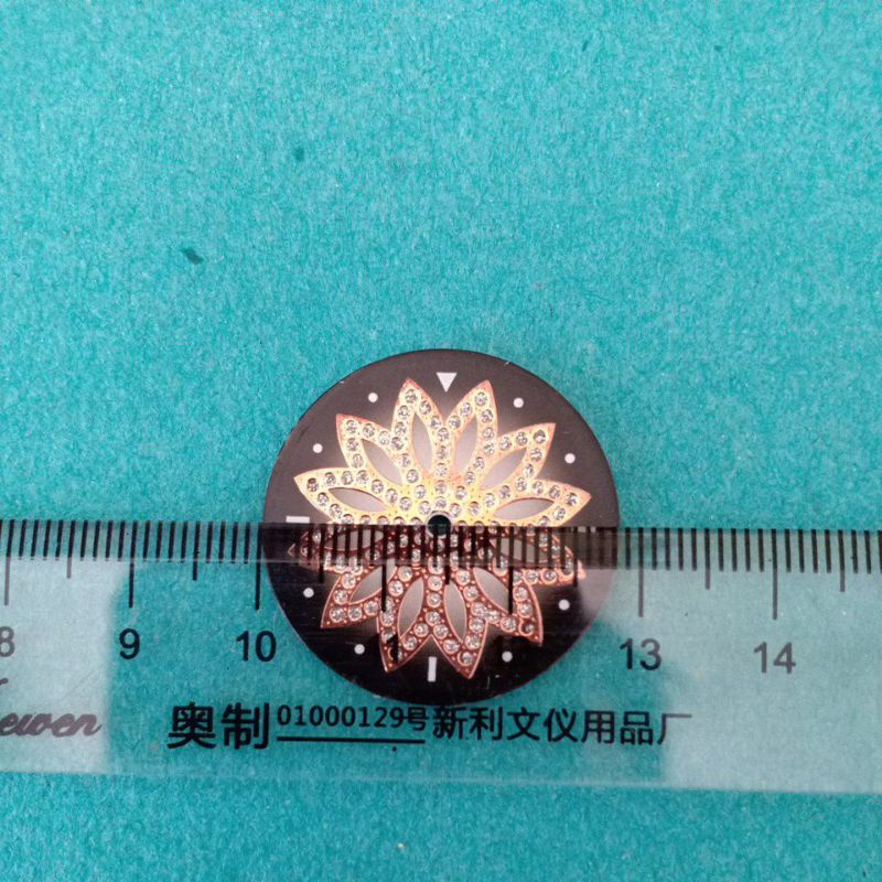 mặt số đồng hồ nữ đính đá thay thế cho đồng hồ đeo tay size 18.5mm