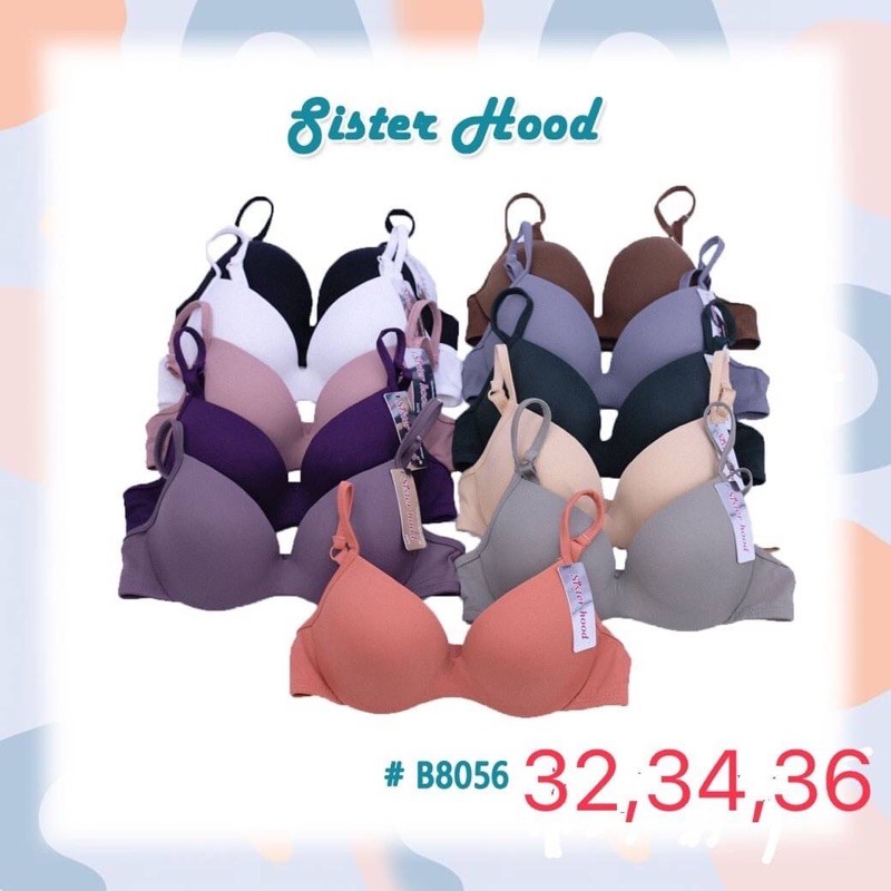 Áo ngực Thái Lan, đệm mỏng, áo lót vải mượt có gọng nâng cao cấp Sisterhood 8056 nhập khẩu Thái Lan