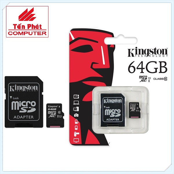 THẺ NHỚ MICROSD KINGSTON 64GB CLASS 10