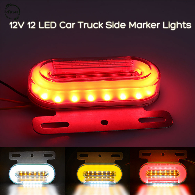 Đèn tín hiệu xi nhan gắn hông xe hơi / xe tải 12v