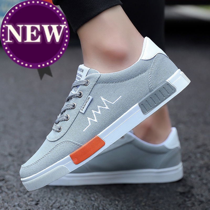 Giày Thể Thao Cổ Thấp Chất Liệu canvas Thoáng Khí Mẫu Mới 2022 Thời Trang Cho Nam