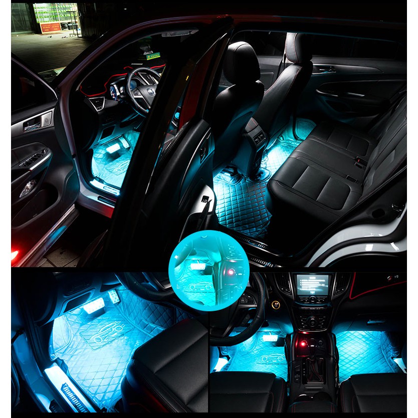 Bộ led gầm xe ô tô xanh mát ice-blue