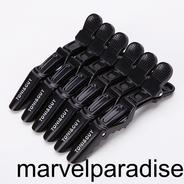 [Mapde] 6PCS Hair Clips Mouth Professional Hairdressing Clips Alligator Hairpins Salon Hair Care Styling Tools