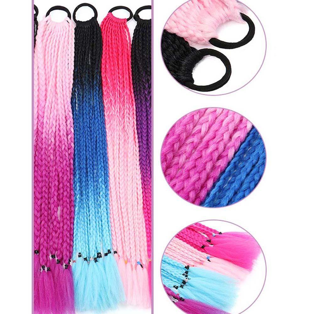 SOMEDAYZL Bím Tóc Giả Màu Gradient Thời Trang Dành Cho Nữ