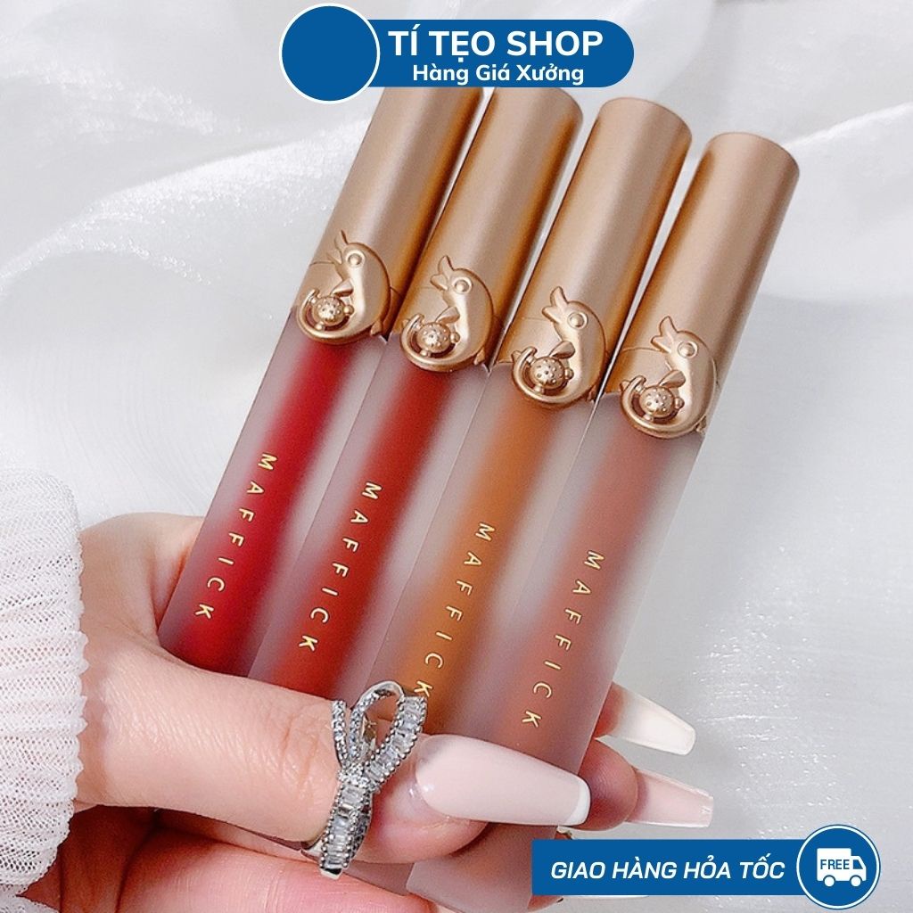 Son Kem Cá Heo MAFFICK Dolphin's Love Velvet Lip Glaze - Nội Địa Trung
