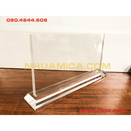 BIỂN CHỨC DANH MICA 15X30 ĐỂ BÀN