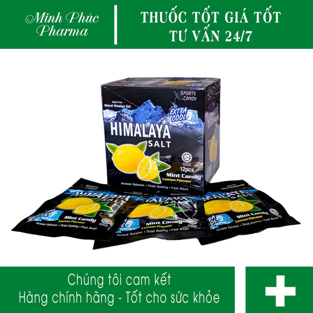 01 gói viên ngậm chanh muối himalaya - Kẹo ngậm chanh muối himalaya giảm ho, đau rát họng hiệu quả tức thì